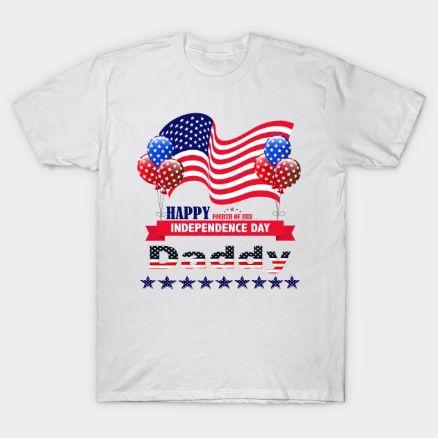 Independence Day Daddy T-Shirt by Lin-Eve